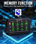 RGB 8 gang switch panel IP67 waterproof LED control box for cars boats RVs and more four color modes with universal relay system
