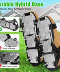 Preassembled Lawn Aerator Shoes for Grass, Easy Fit with Adjustable Straps, Durable Aluminum Base, No Slip Yard Aerator Tool