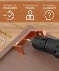 Undermount Drawer Drilling Guide Pro Kit With Aluminum Drill Angle Guide And Steel Inserts No Fuss Easy Setup for precise drilling