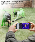 256x192 IR Thermal Camera For Android With 9mm Adjustable Focus Lens capturing dogs in motion with infrared imaging