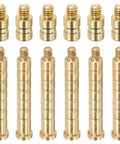 Pro Grade Brass Arrow Inserts 6 Pack 25 Grain And 100 Grain For 0.244 Inch Shafts Weight Bolts For Field Points Precise Alignment