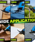 Heavy Duty Cordless Electric Scissors With 12000Rpm High Power Motor For Cutting Cardboard, Fabric, Carpet, Leather And Cloth used in diverse applications.