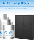 Locking Metal Storage Cabinet With Two Adjustable Shelves 36 Inch High Built To Last Tough As Nails Heavy Duty Steel Security Cabinet