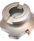 Beefy 4 Inch Face Shell Mill Cutter 90 Degree With 6 Flutes And APMT1604 Inserts Bore One And A Quarter Inch metalworking tool close-up