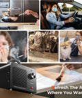 Beast High Capacity Ozone Machine Odor Remover For Home Car Office And Industrial Use, 48000mg O3 Ionizer Black Unit displayed