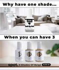 Touch Up Paint Kit With Matte Finish For Cabinets Walls Doors And Furniture Easy Fix Three Shade Beige Repair Kit For Quick Dry Self Priming Low Odor Eco Friendly No Sanding Or Primer Needed 3 Pack bottles displayed