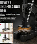 Arbour Press Foot Attachment For Leathercraft And Die Cutting with all-metal platen, highlighting force-bearing area