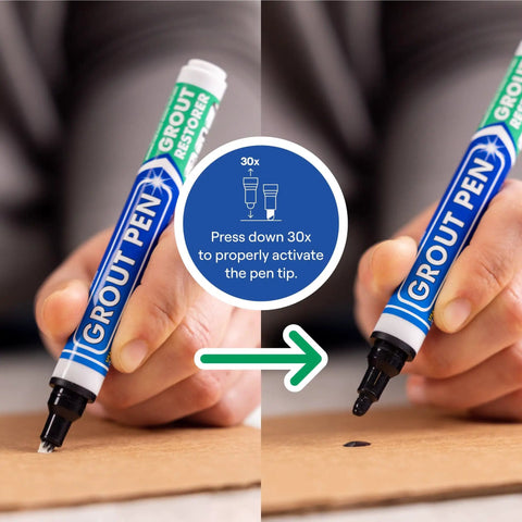 Black Tile Grout Pen For Quick DIY Refresh Waterproof Grout Paint Marker Colorant And Sealer Narrow 5mm Tip activation