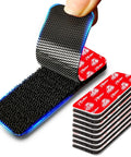 Heavy Duty Hook And Loop Strips Set Of 20 With Super Sticky Back Adhesive, Heat Resistant, 1.2 By 3.2 Inch, Black close-up