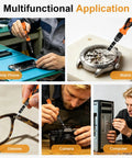 The Ultimate 115 In 1 Magnetic Precision Screwdriver Tool Kit For Electronics Repair With Torx Bits Flexible Shaft Driver Set on phone, watch, glasses, camera, computer