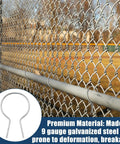 Side view of 200 Pack Twist Fence Ties With Drill Chuck 2 And 3 Eighths Inch OD 9 Gauge Galvanized Steel For Fixing Chain Link Mesh
