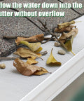 Heavy Duty Stainless Steel Gutter Guard 48 Ft Universal Fit For 4 And 5 Inch Gutters Micro Mesh Leaves Screen White