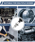 Tough As Nails M10x1.5 Ball Nose Spring Return Index Plunger Built From Bulletproof 304 Stainless Steel for industrial equipment.