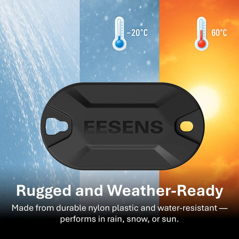 Discreet Theft Alarm System With 110dB Siren And 800ft Wireless Alerts, Vibration Sensor, Weather Resistant, Tamper Proof Design, Easy Mount For Bikes, Motorcycles, Camping Gear, Cameras And More, black nylon plastic