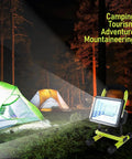30W LED Work Light With Stand, 90 Degree Tilt And 360 Degree Rotation Magnetic Base, lighting up campsite at night