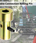 Gold top link bushing with roll pin for Cat 1 Quick Hitch Bushing Set For 3-Point Tractor Implements, replaces TK95029