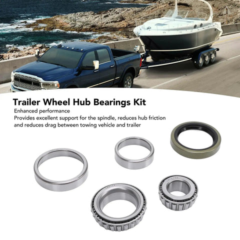 Five Piece Marine Trailer Bearing Kit Made From Premium Heavy Duty Cr Steel Alloy For Beefed Up Durability With Seals