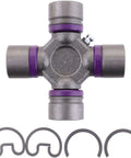 Premium Universal Joint For GMC Sierra 1500 HD Rear Driveshaft Replacement Part With Top Notch Durability And Smooth Performance That Keeps Your Ride Running Tight Without Breaking The Bank, metal U-joint with clips