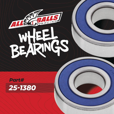Close-up of Beefed-Up Wheel Bearing Kit For Honda Suzuki Replacement With Rubber Sealed Bearings, ABEC3 Type TC Double Bearings And Seals