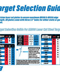 Target Selection Guide for AR500 Laser Cut Steel Targets for Gong Hook Mount Top Post for Hanging AR500 AR550 Target Plates