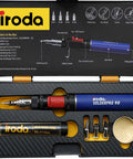 SolderPro 90K Professional Butane Soldering Iron Kit Cordless Plug and Play 3 in 1 Tool for Quick Start 53 Minute Runtime Includes Case and Tips Portable DIY Electronics Repair Taiwan Made shown in case