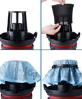 Installation of Beefed Up Replacement Paper Disc And Foam Sleeve Filter Kit For Wet Dry Vacuum Cleaners 5 Gallon And Up