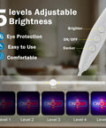 On Air Neon Sign For Wall Decor With Dimmable LED Light Bar showing 5 brightness levels and remote control