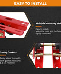 Manual Trolley For I Beams With Wide Flange 1.57 To 4.64 Inches Universal Fit 0.5 Ton 1102 Lbs Capacity Easy to Install Details