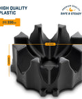 Front Wheel Riser Block For Bike Trainers With No Slip Design, 4 Tier Extender Stand, showing high-quality plastic construction