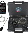 Sensorcon Inspector 2 Industrial PRO CO detector kit with handheld meter, black case, tubing, probe rod, and bulb pump
