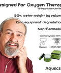 Man using nasal cannula with Nasal Moisturizer Gel With Eucalyptus Breathe Easy Pack Of 4 For 12 Hour Nasal Dryness Relief image
