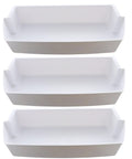3 Pack Refrigerator Door Shelf Bins Replacement Fits 2187172 PS328468 Easy Install Durable Plastic Bin For Everyday Fridge Organization
