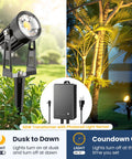 Low Voltage Outdoor Landscape Lighting Kit With LED Spotlight 60W Transformer And 65 Ft Wire Waterproof Yard 8 Pack in garden