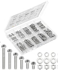 540 Piece Stainless Steel Nuts And Bolts Assortment Kit With Washers And Screws M3 Range In Seven Sizes