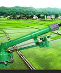 2-Inch Impulse Impact Sprinkler For Farm Irrigation, 360 Degree Rotating Sprayer With Replacement Nozzle Set over farmland