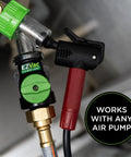Water Heater Sediment Removal Tool Kit for Electric and Gas Heaters, easy DIY flush and clean, attached to air pump