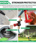2 Pack Inline Water Filter For Garden Hoses With High Flow 11 GPM And 120 PSI, 50 Mesh Stainless Steel Screen in use scenarios