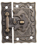 Old School Antique Style Wood Box Hasp Lock Toggle Latch For Jewelry Boxes Cabinets And Drawers Zinc Alloy Decorative Hardware 1pc