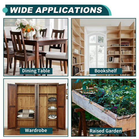 Black heavy-duty steel corner braces for wood; 4x4x2 in, 20-piece set for furniture, shelves, garden beds.
