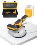 Tile Vibration Tool For 20V Battery With 8 Speed Leveling, Pro Grade Suction Cup, Digital Display, shown with case