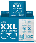 Big Lens Wipes 50 Count For Glasses, Watches, Screens And More Clean Smudge Free With Quick Dry Isopropyl Alcohol 9.8 x 6.7 inch