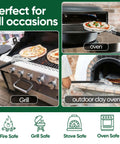 Pro-Grade 9-Inch Perforated Pizza Peel With Long Detachable Handle For Rotating And Transferring Pizzas From Oven Or Grill