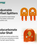 Adjustable Offset Splitters for Killer Table Saw Splitter Safety Rig For Thin Kerf Blades And Zero Clearance Inserts With Slick Kickback Reduction Kit.