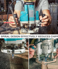 Kick Your Woodworking To The Next Level With This Flush Trim Router Bit that reduces chipping while trimming wood effectively.