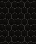 2-Inch Hex Matte Black Porcelain Mosaic Tile For Floors And Walls Mesh Mounted 11.13 x 12.63 Inches Grade 1 First Quality