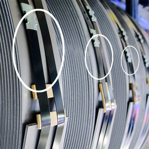 Beefy Steel Strapping For Pallets, One Half Inch Wide, 0.020 Inch Thick, Core 16x3, 2,940 Feet Roll, Rust-Resistant Metal Banding