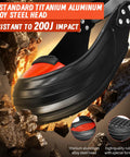 Steel Toe Shoe Covers With Grippy Slip Resistant Overshoes, CE And ASTM Certified, Ultra Lightweight Titanium Toe Cap