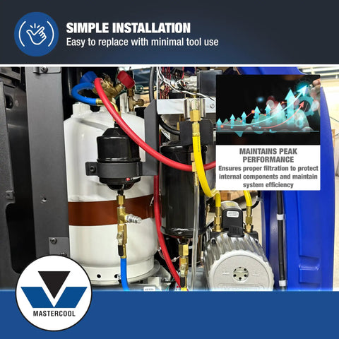 OEM filter pack installed in Commander Series Machines, simple installation, ensures smooth system running, top-notch protection.