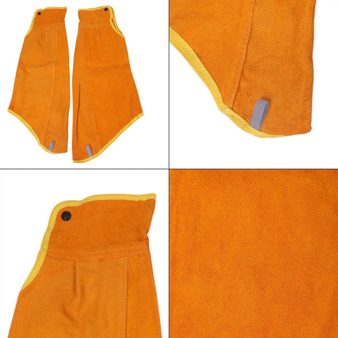 Tough As Nails Fire Resistant Welding Sleeves Built Tough For Mechanics And Spark Proof Arm Covers In Orange Color