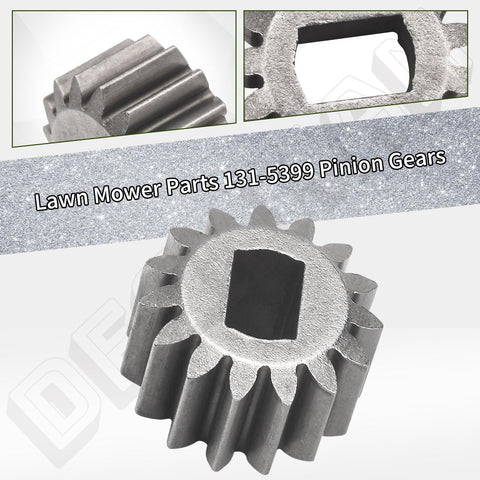 Close-up of 15T metal pinion gear from Pinion Gear Set 15T 2 Pack For 30 Inch Lawn Mower Compatible With Toro Time Master.